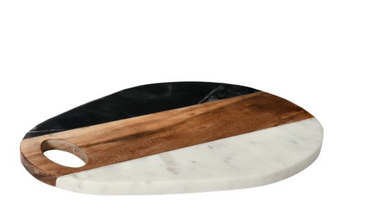 Marble & Acacia Wood Cheese