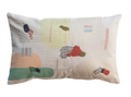 Cotton Slub Printed Lumbar Pillow