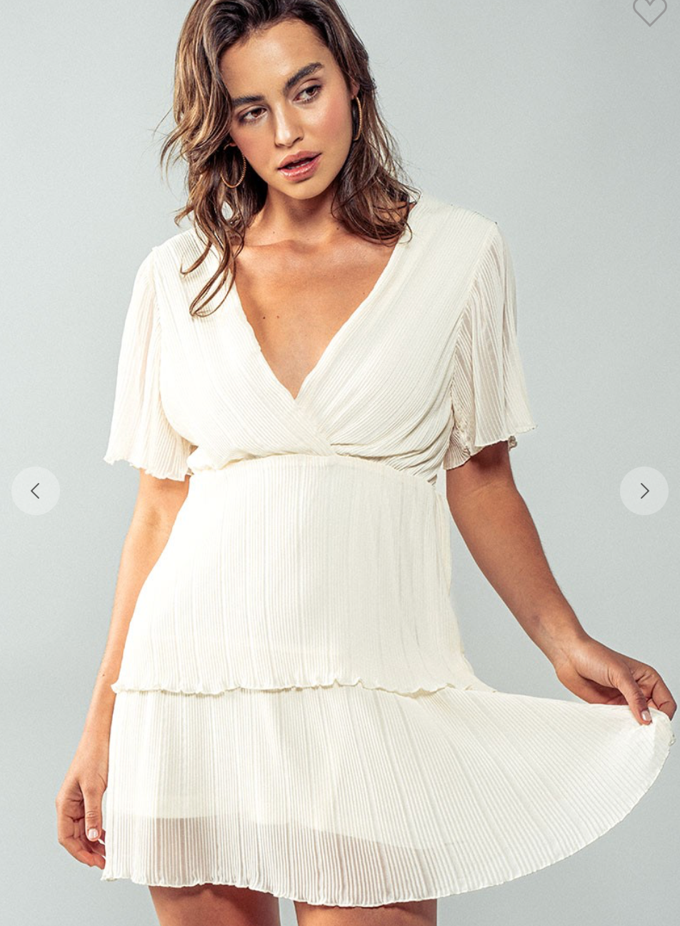 Swaying Petals Mini Dress