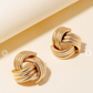 Textured Knot Stud Earrings