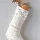 Woven Cotton Blend Christmas Stocking