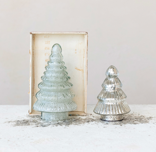 Embossed Recycled Glass Tree