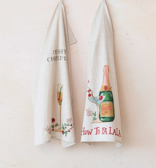 Holiday Cocktail Tea Towel