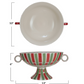 Hand-Painted Footed Bowl