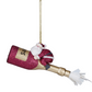Santa & Champagne Ornament