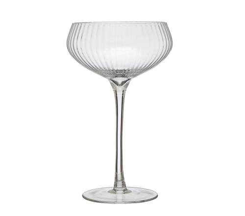8oz Stemmed Coupe Glass Clear