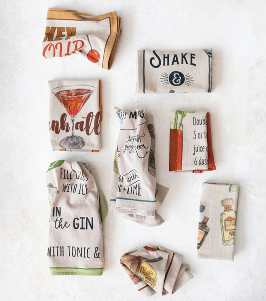 Cocktail Recipe Tea Towel