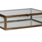 Brass & Glass Display Box w/ Scalloped Edges