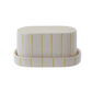 Stoneware Striped Butter Dish