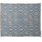 Cotton Throw with Coral & Shells