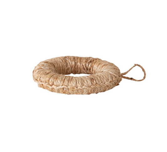 Woven Jute Trivet w/ Loop, Natural