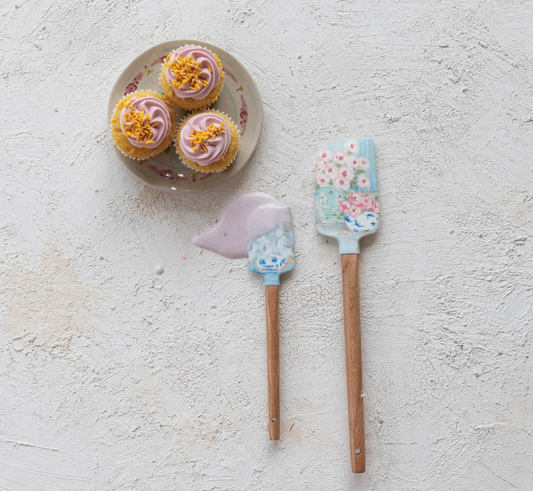 Floral Spatula Set of 2