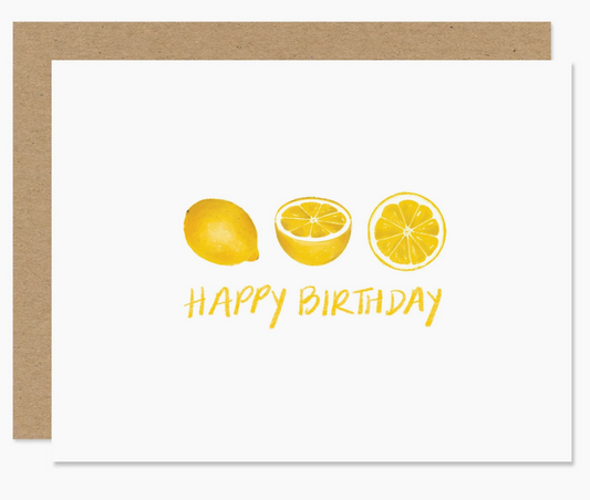 Lemons Happy Birthday Card