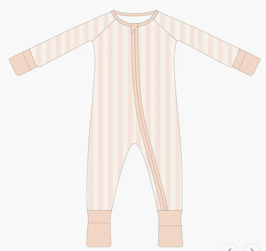 Pink Striped | Bamboo Baby Sleeper