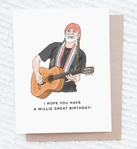 Willie Nelson Birthday Card