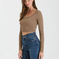 SCOOP NECK CROP TOP