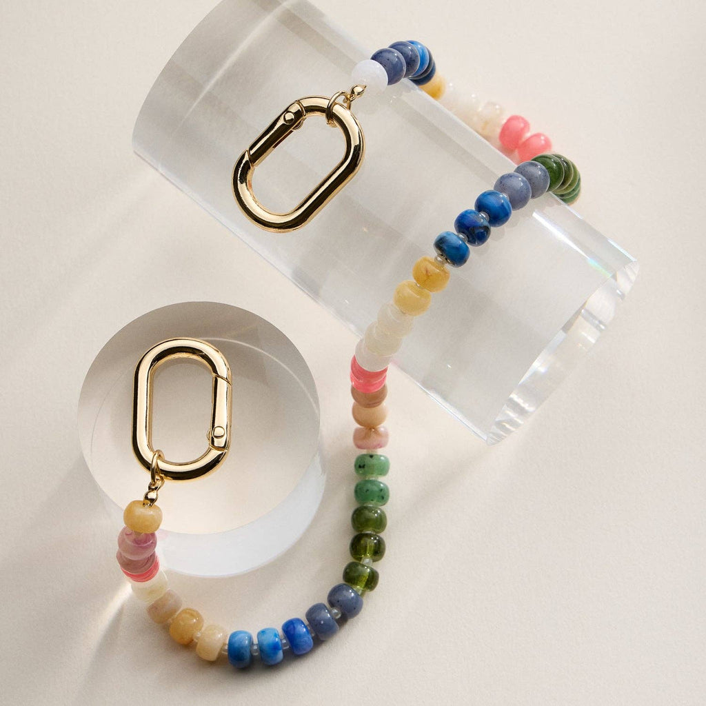 Colorful Beaded Bag Charm