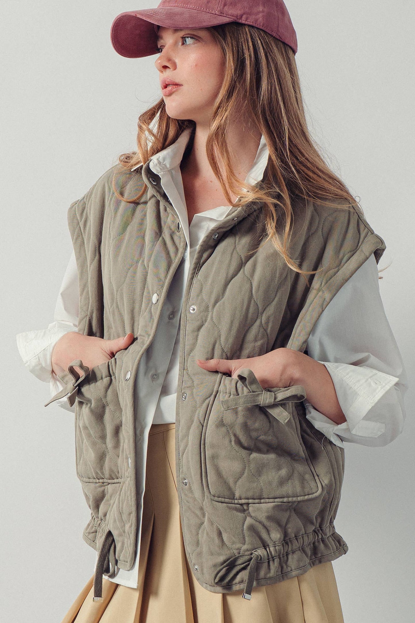 Vintage Washed Quilted Vest