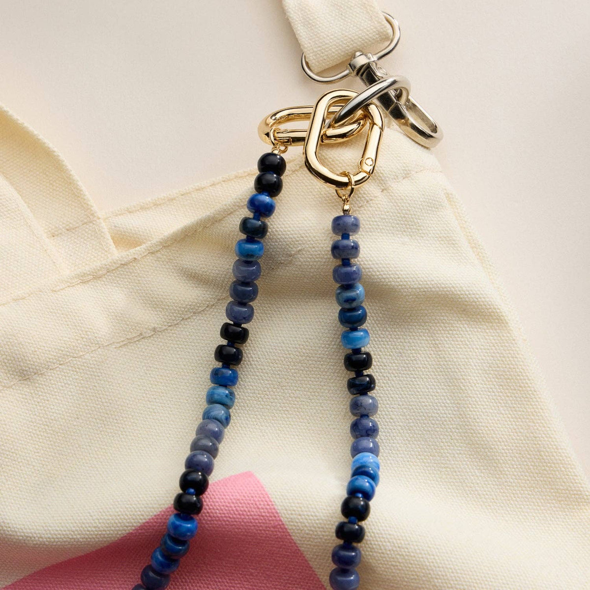 Colorful Beaded Bag Charm