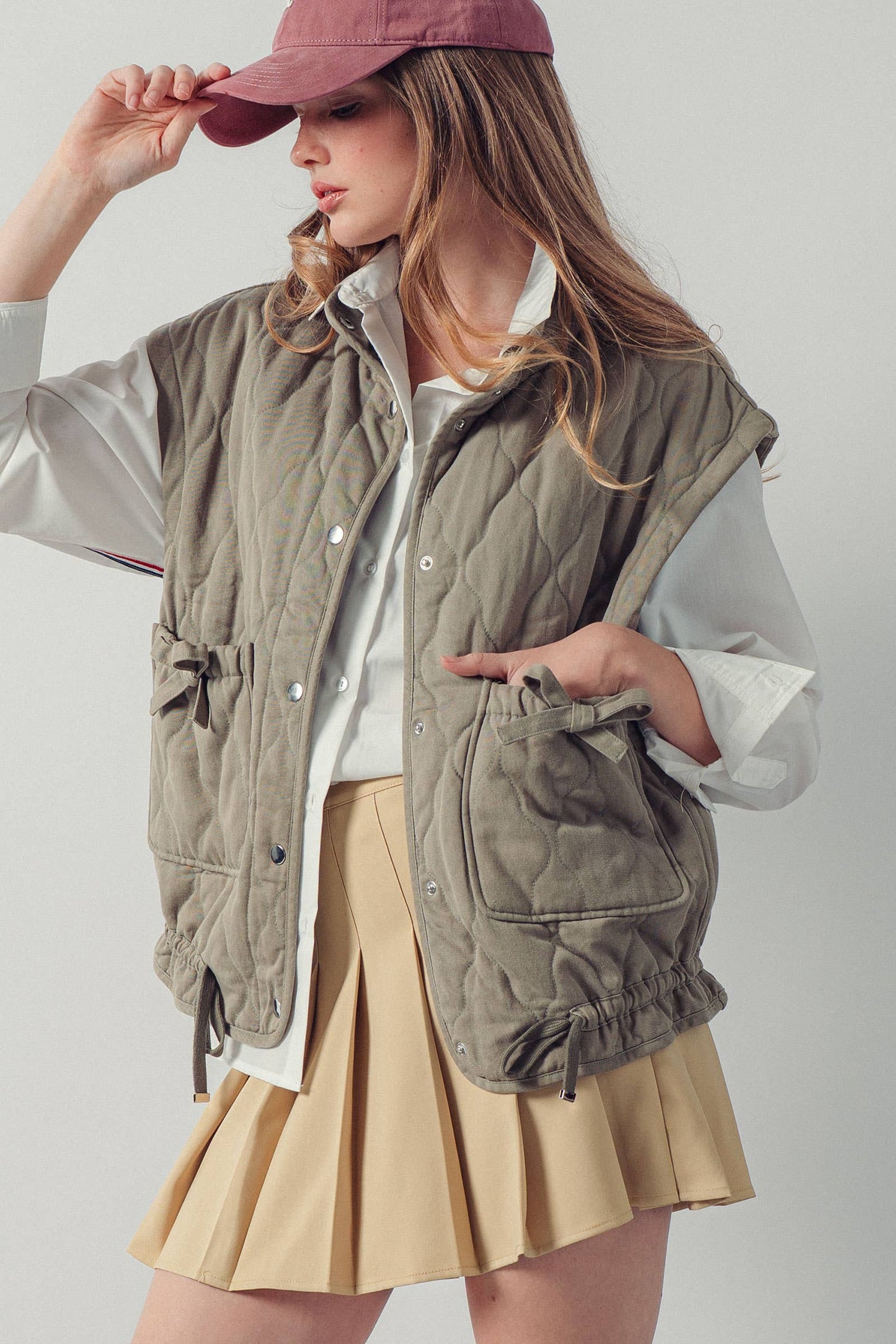 Vintage Washed Quilted Vest