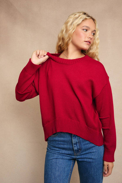 Ruby Sweater Pleated Sleeve