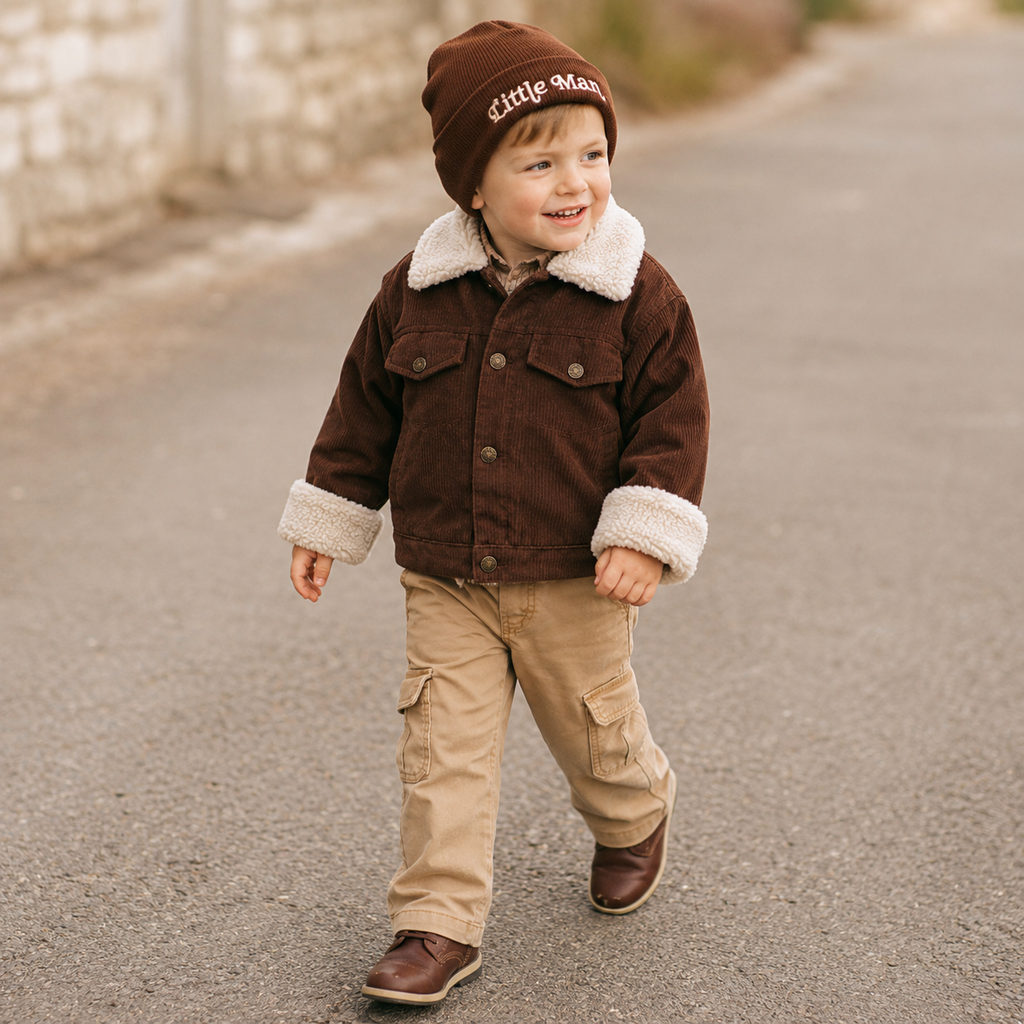 Knit Hats- Little Man- Dark Brown