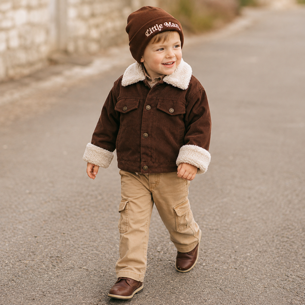 Knit Hats- Little Man- Dark Brown
