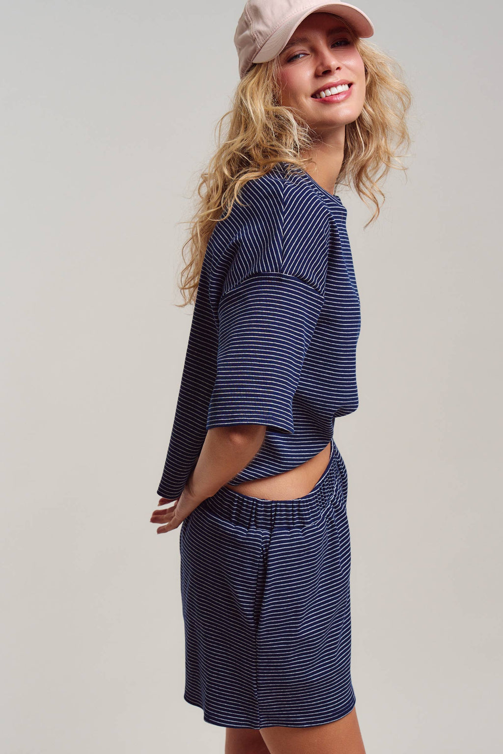 Striped Boxy Tee