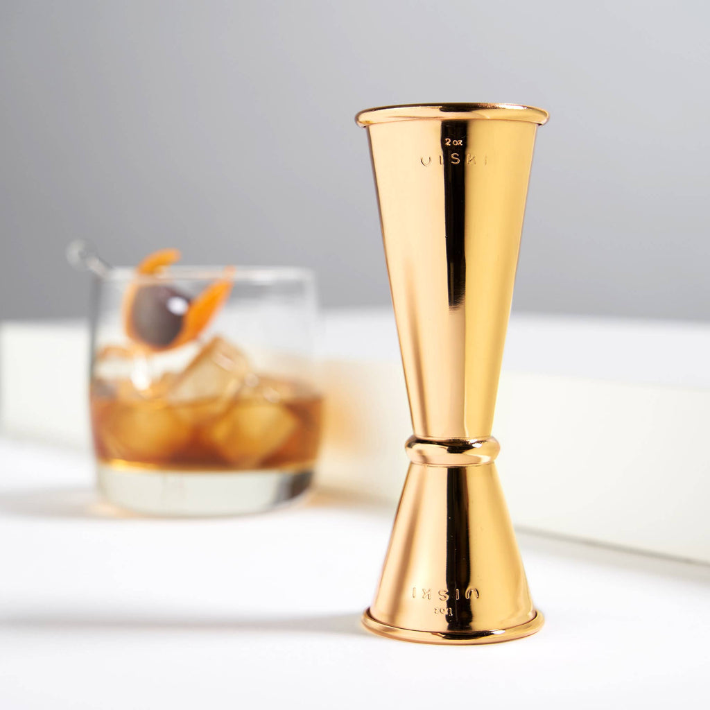Belmont Large Gold Plated Jigger