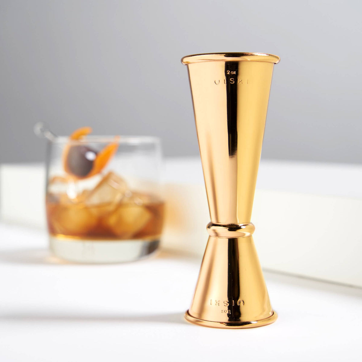 Belmont Large Gold Plated Jigger