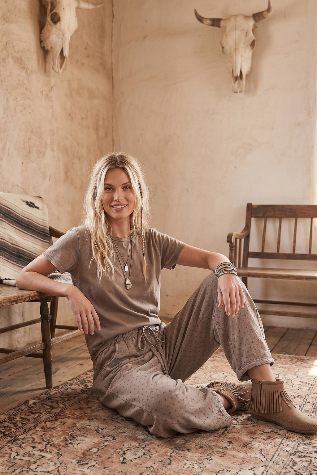 Vintage Washed Scuba Barrel Pants