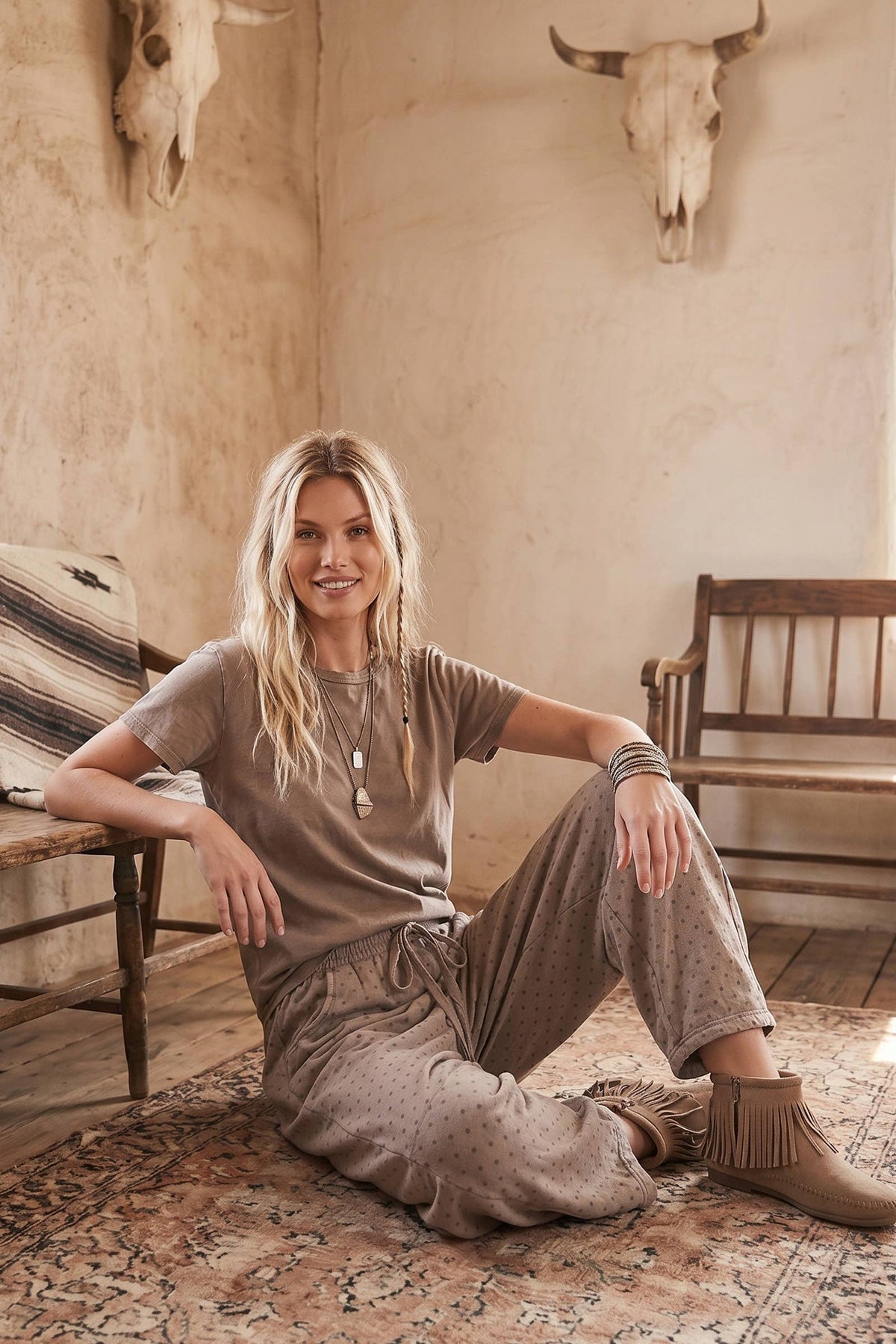 Vintage Washed Scuba Barrel Pants