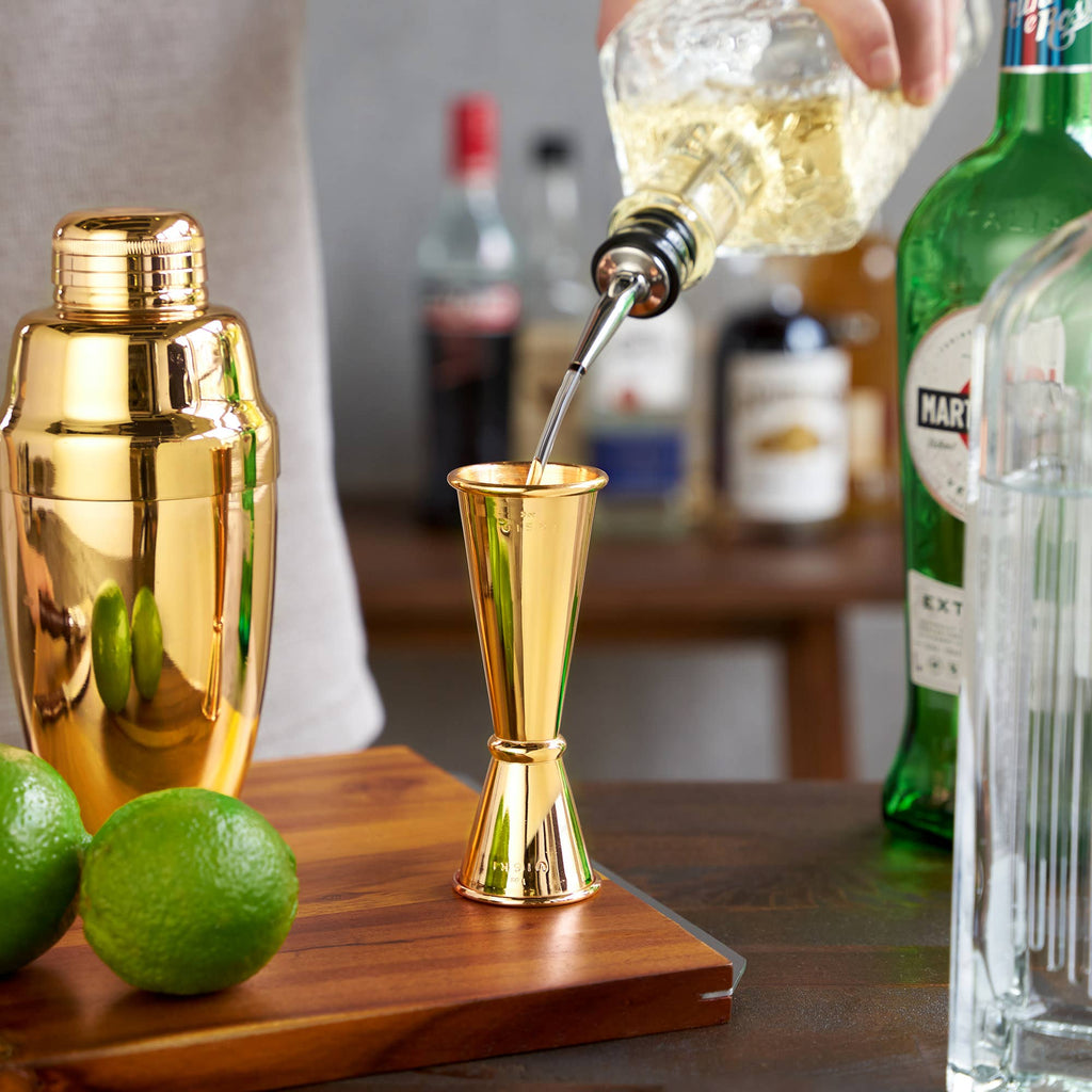 Belmont Large Gold Plated Jigger