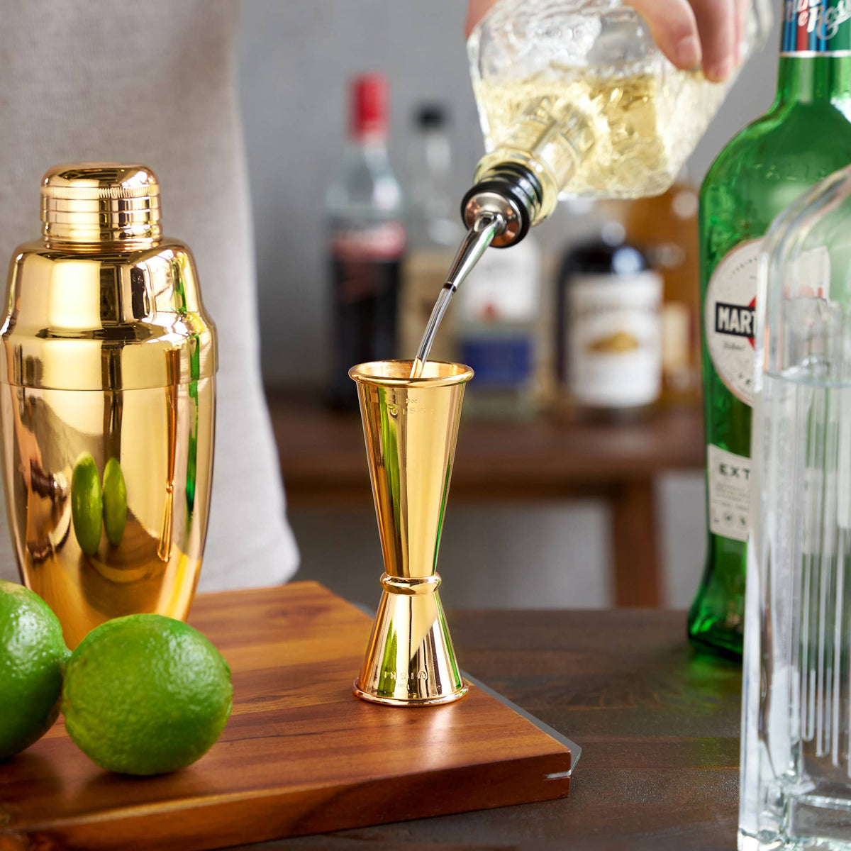 Belmont Large Gold Plated Jigger
