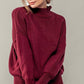 Valley Ribbed Knit Mock Neck Sweater