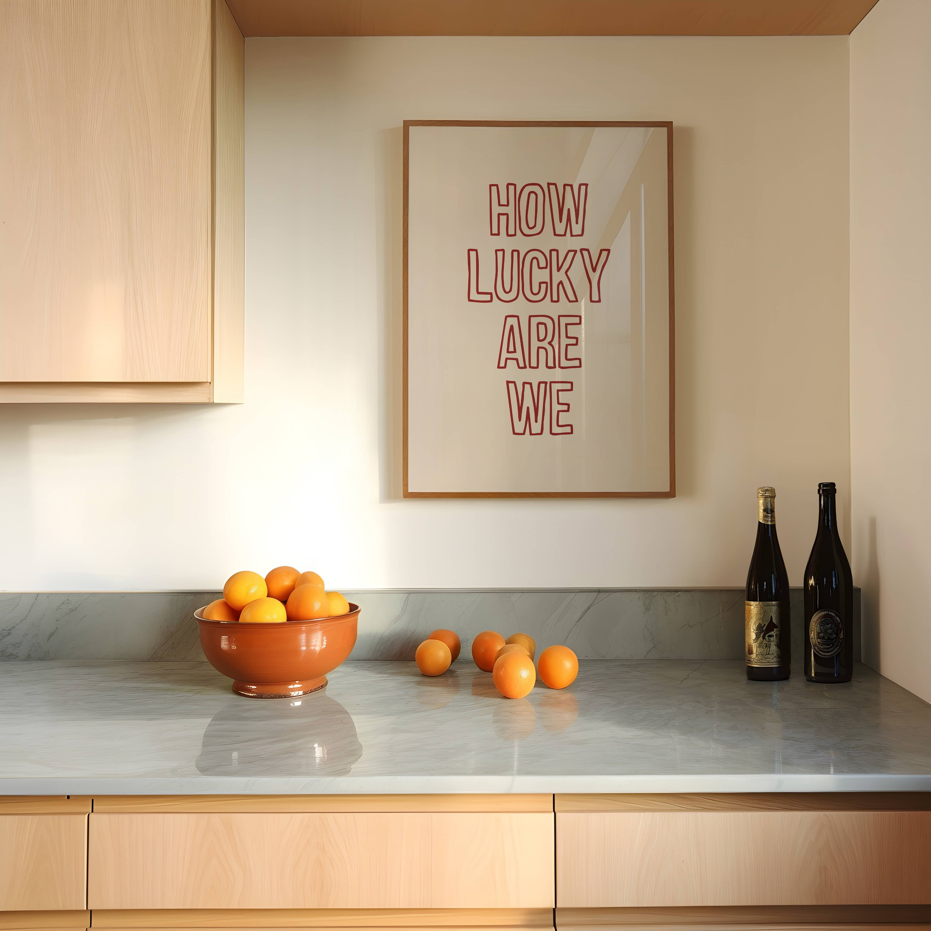 How Lucky Are We Wall Art