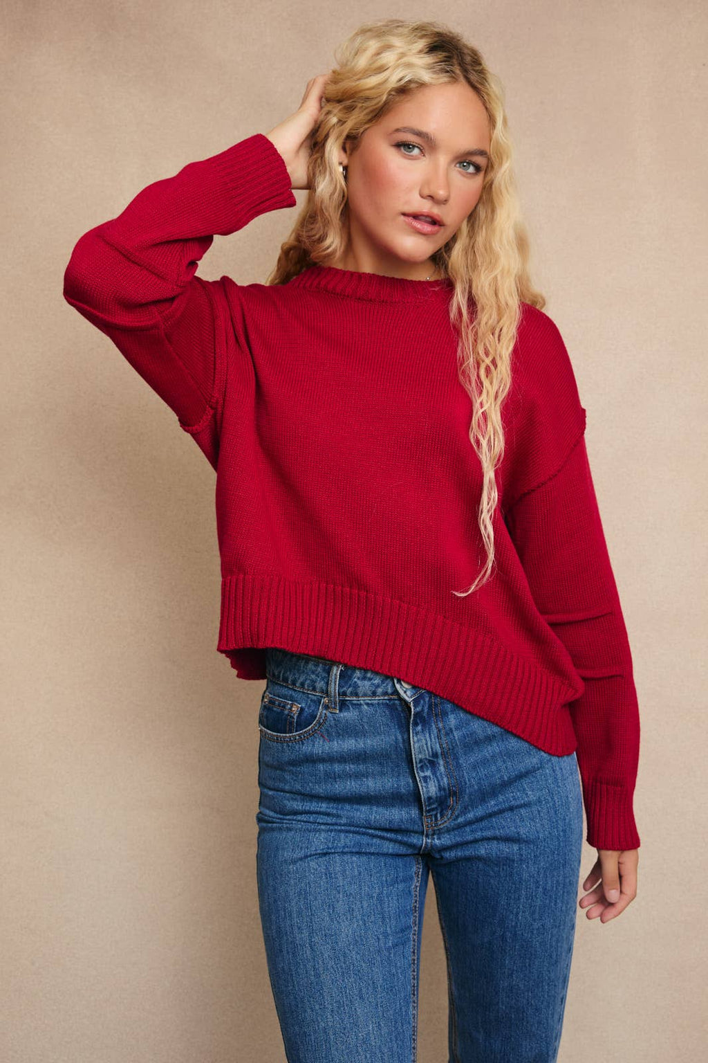 Ruby Sweater Pleated Sleeve