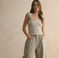Washed Look Knitted Tank