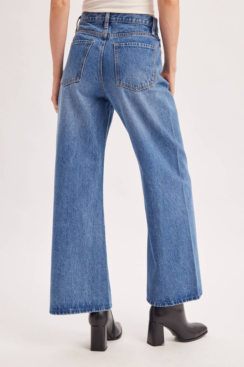VINTAGE SEAM WIDE LEG DENIM