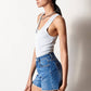 Tracy High Rise Denim Shorts