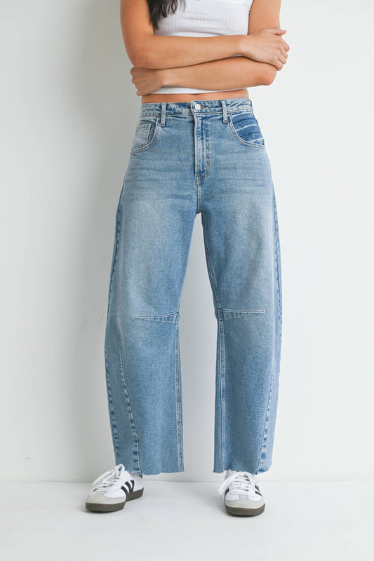 Barrel Jean w/Seams