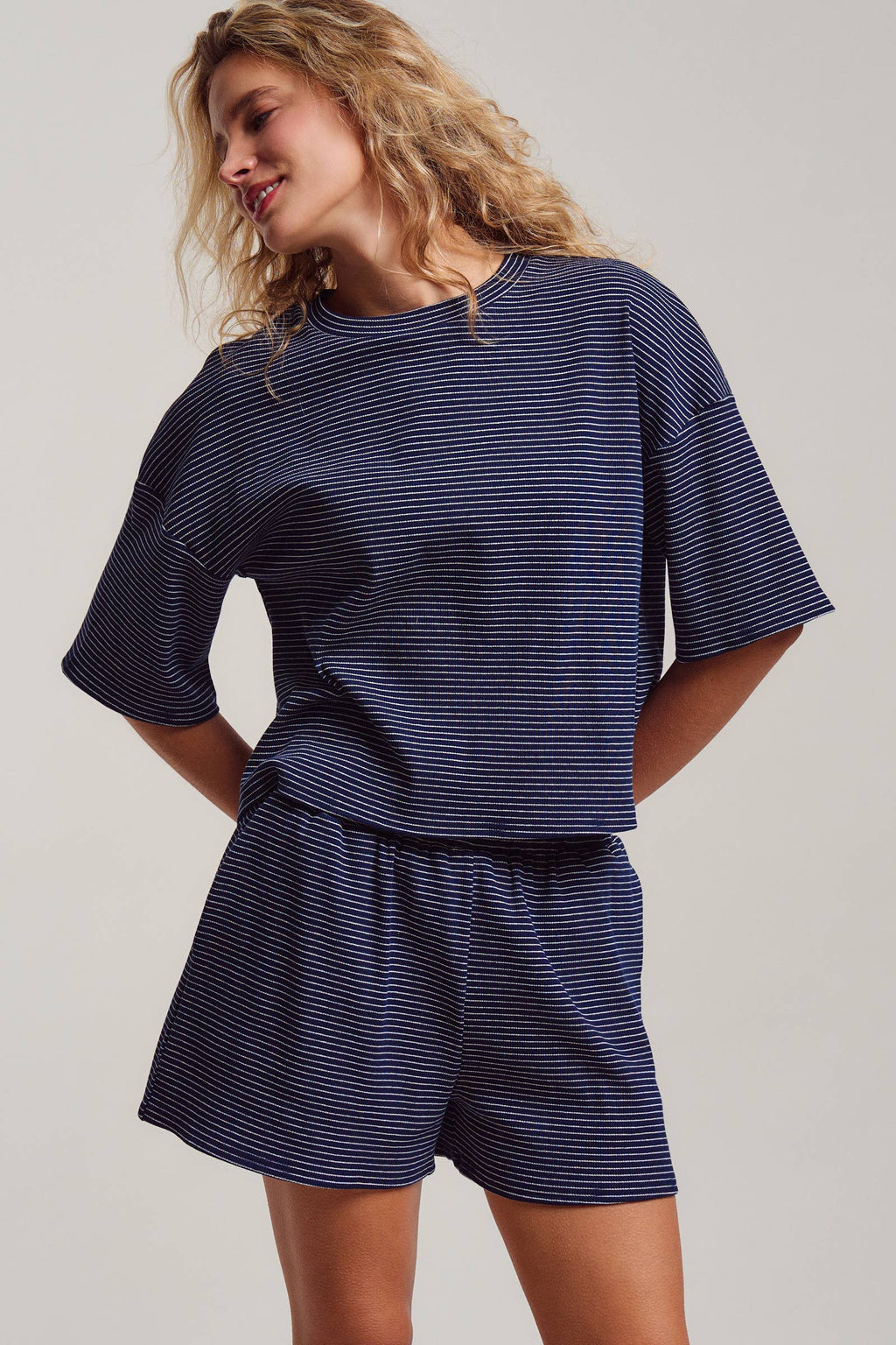 Striped Boxy Tee