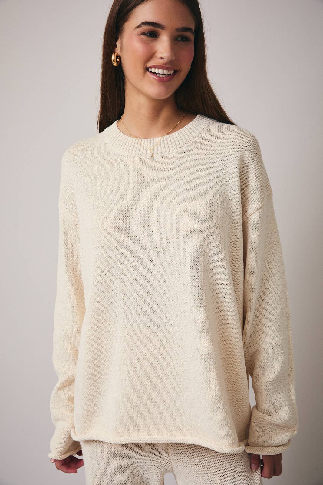 Lightweight Cream Sweater