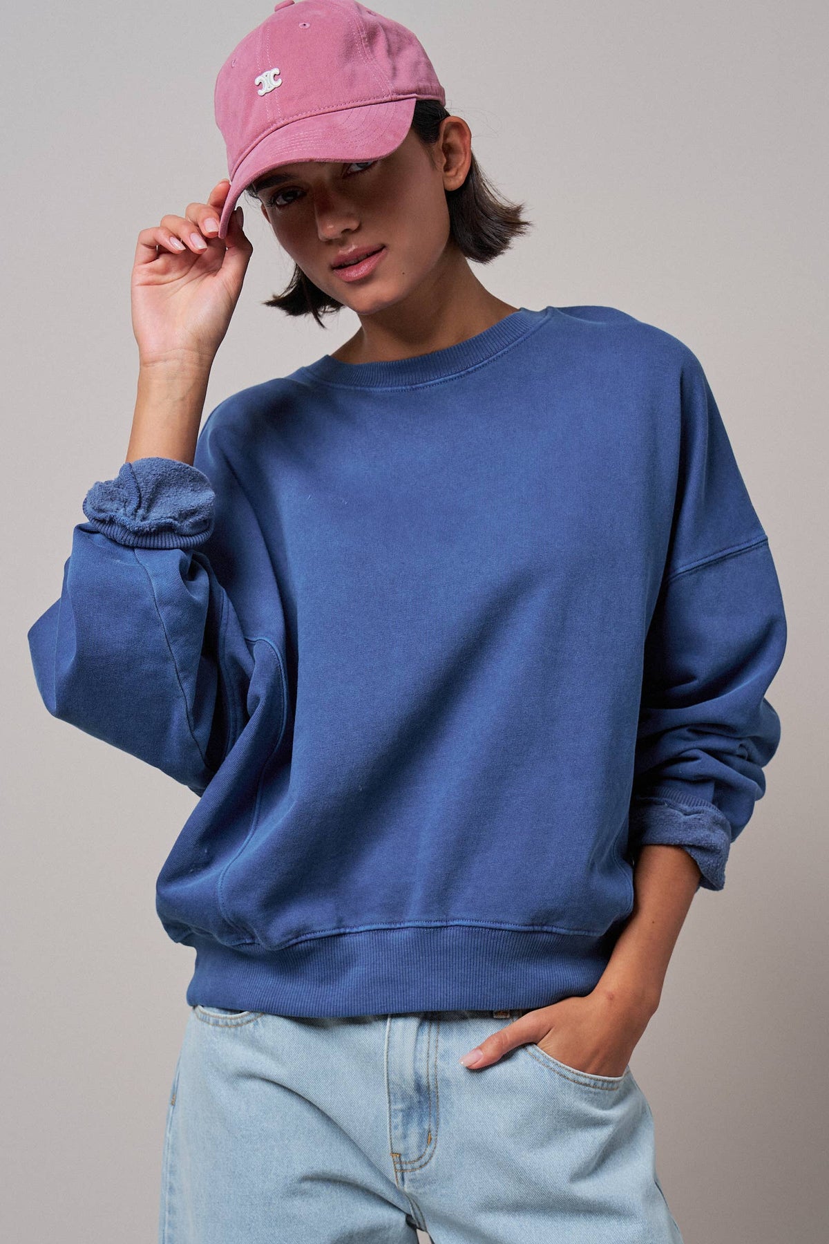 COMFORT WASHED CREW NECK