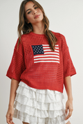 Flag Crochet Sweater