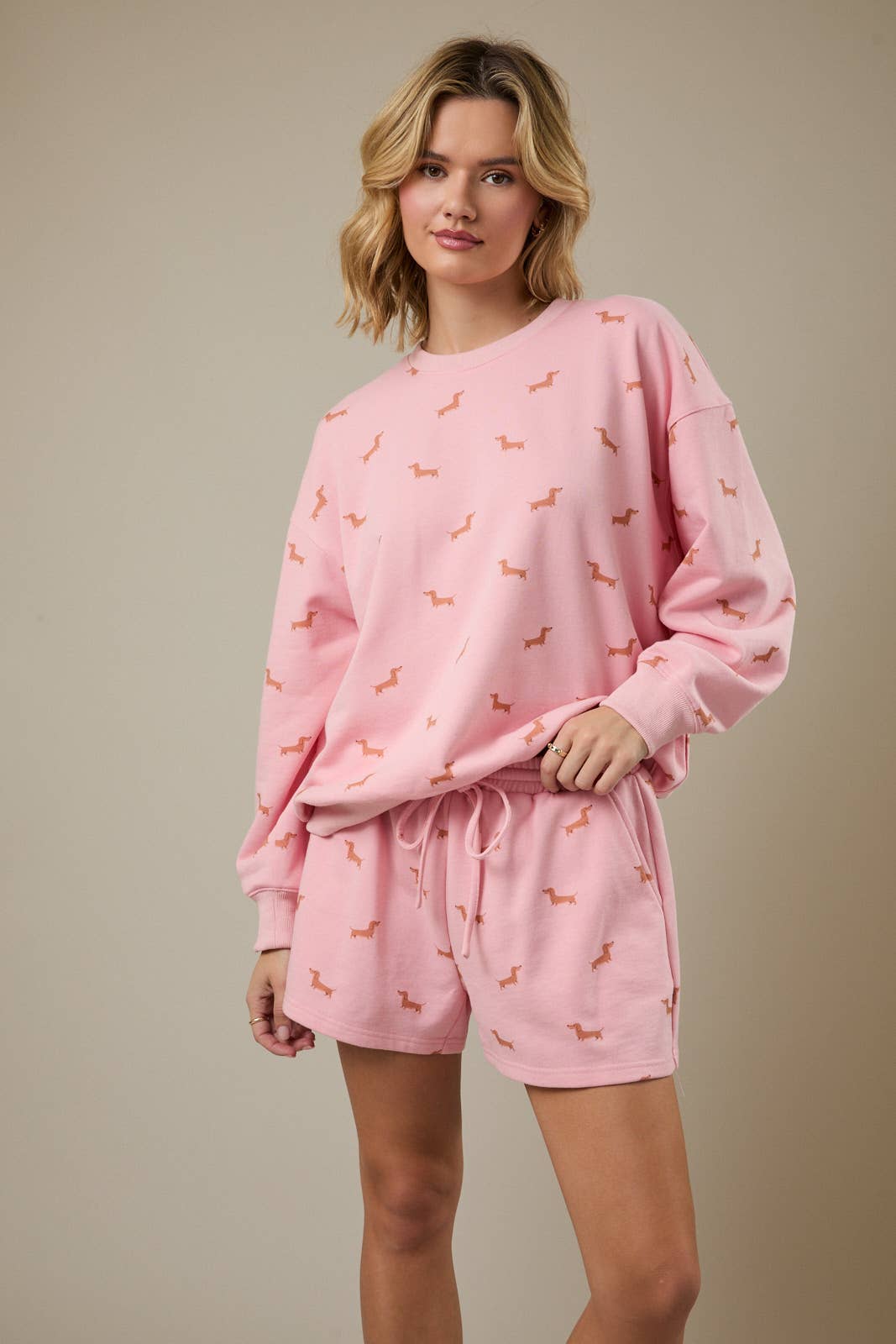 Dog Print Sweatshirt