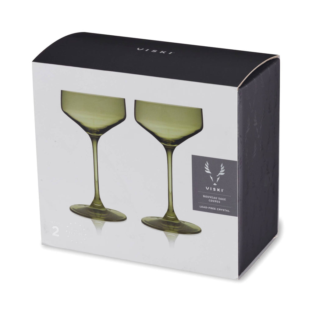Reserve Nouveau Crystal Coupes- Set of 2