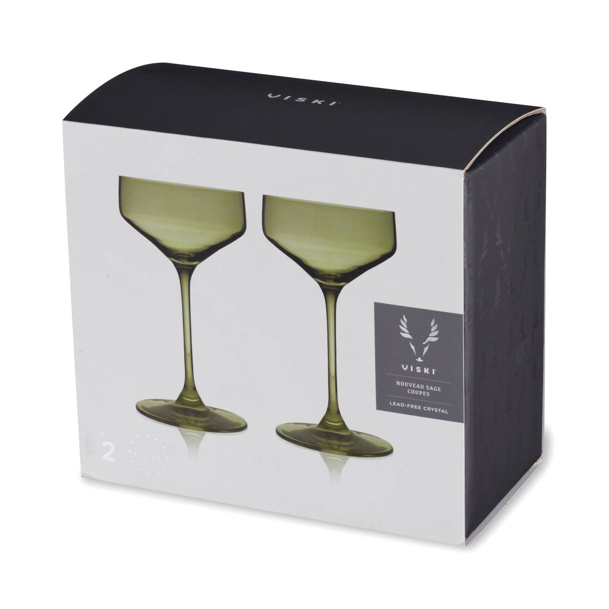 Reserve Nouveau Crystal Coupes- Set of 2