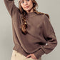 Valley Ribbed Knit Mock Neck Sweater