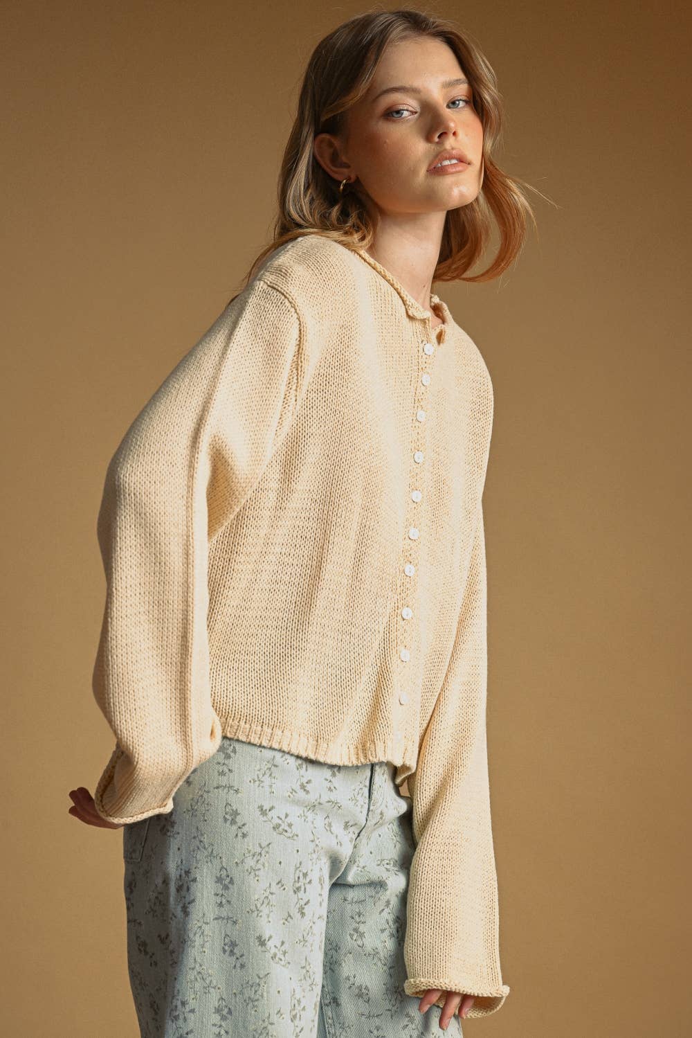 BUTTON FRONT CARDIGAN